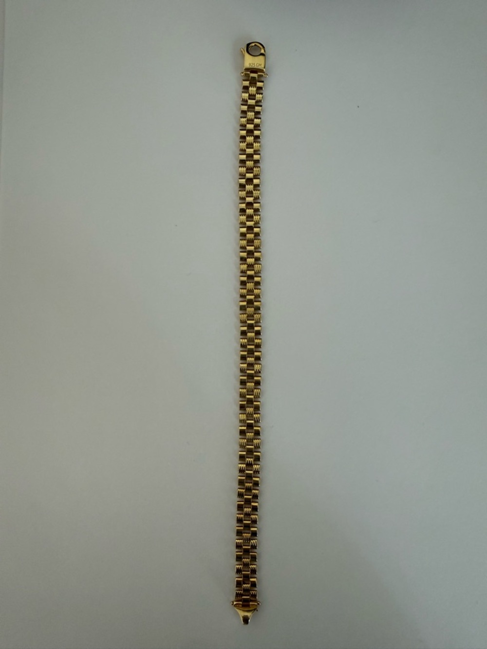Gold Tone Link Bracelet- Rolex band